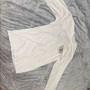 Long sleeve white Vans shirt